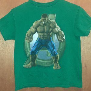 Incredible Hulk Green Short Sleeve Tee Boys Size 10/12